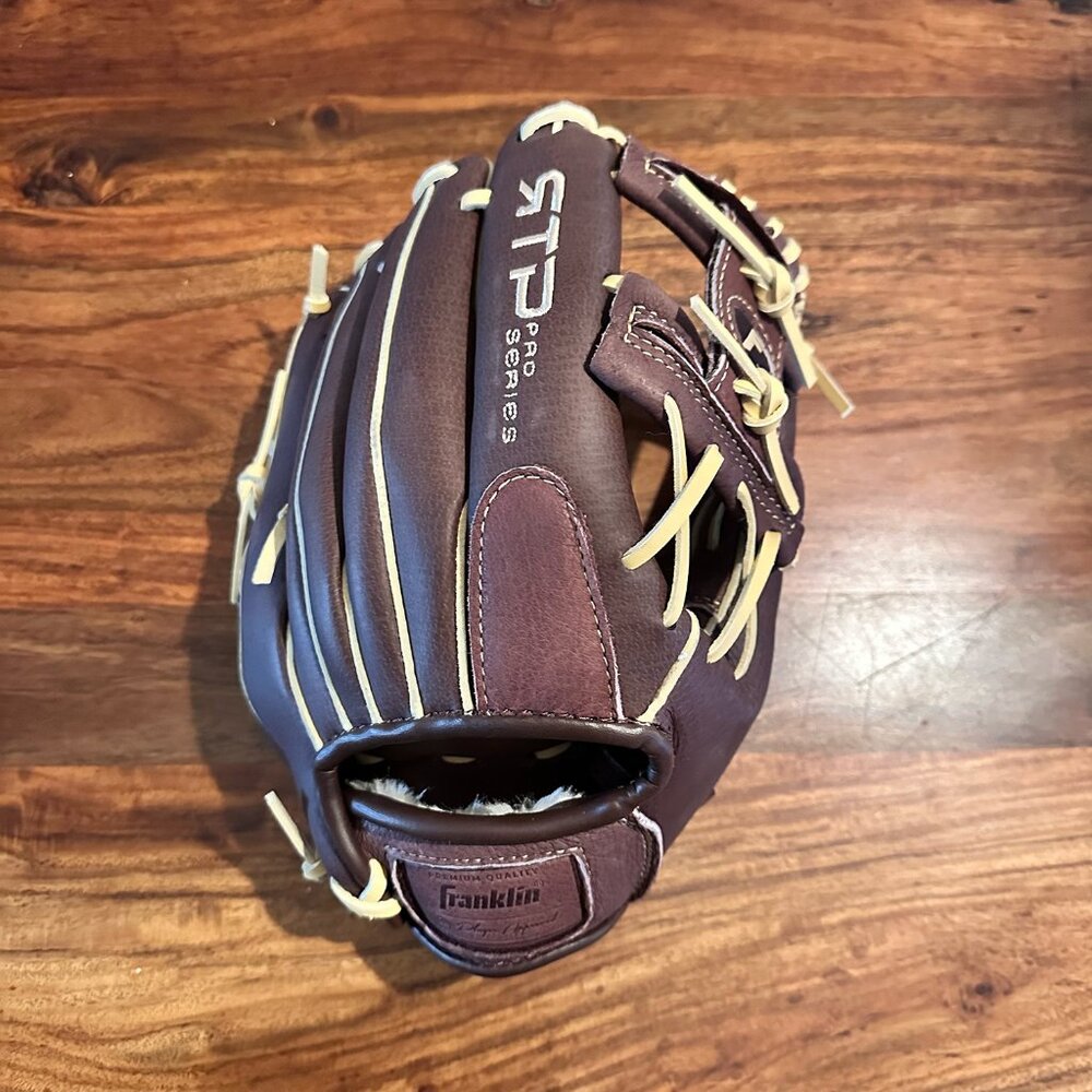 Franklin 11" Sports RTP Pro Baseball Glove, Adult + Youth Fielding Mitt, Righty